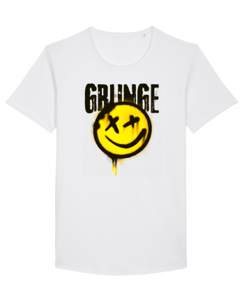 Grunge Music Smiley White