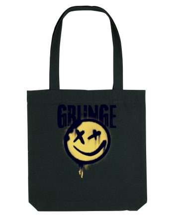 Grunge Music Smiley Black