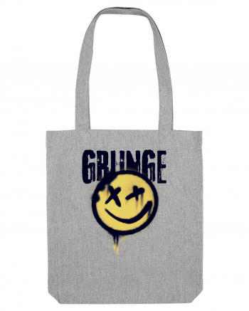 Grunge Music Smiley Heather Grey