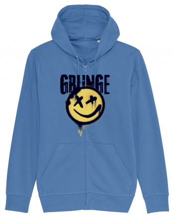 Grunge Music Smiley Bright Blue