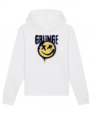 Grunge Music Smiley White