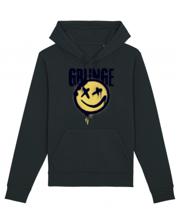 Grunge Music Smiley Black