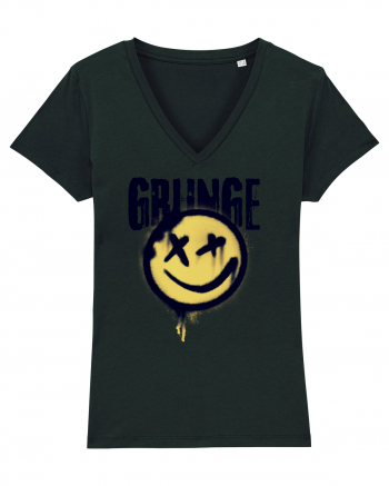 Grunge Music Smiley Black