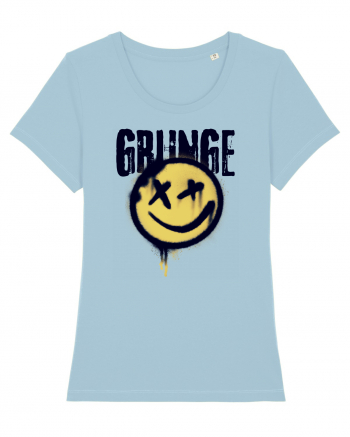 Grunge Music Smiley Sky Blue