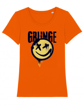 Grunge Music Smiley Bright Orange