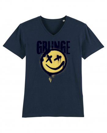 Grunge Music Smiley French Navy