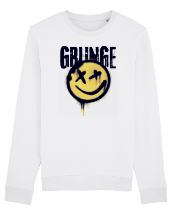 Grunge Music Smiley White