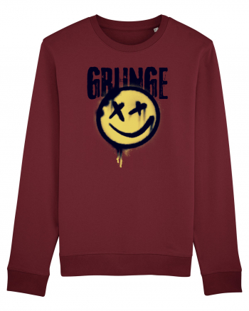 Grunge Music Smiley Burgundy