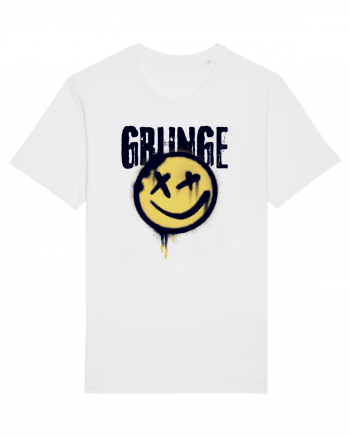 Grunge Music Smiley White