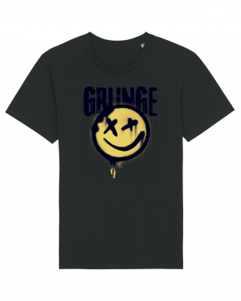 Grunge Music Smiley Black