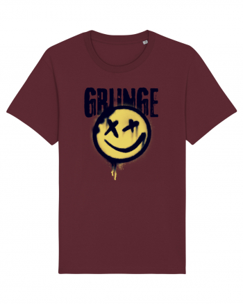 Grunge Music Smiley Burgundy