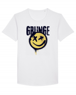 Grunge Music Smiley Tricou mânecă scurtă guler larg Bărbat Skater