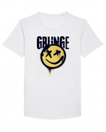 Grunge Music Smiley White