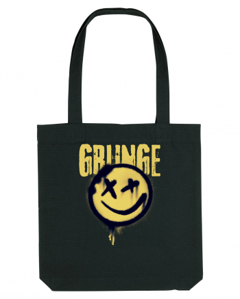 Grunge Music Smiley Black