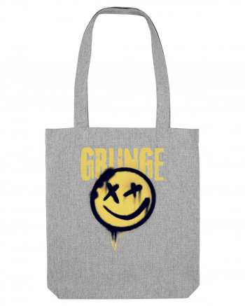 Grunge Music Smiley Heather Grey