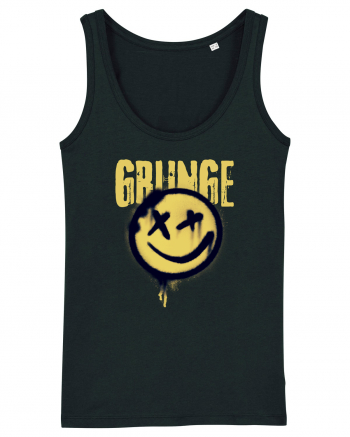 Grunge Music Smiley Black