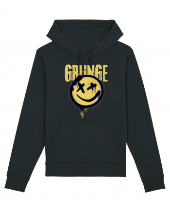 Grunge Music Smiley Black