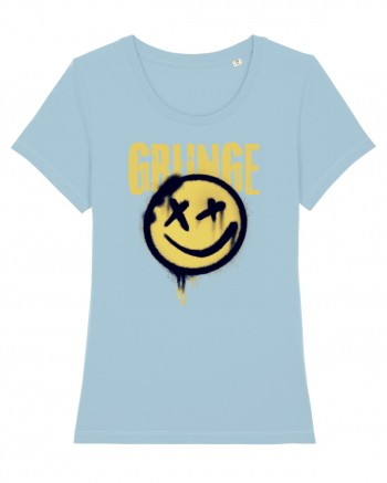 Grunge Music Smiley Sky Blue