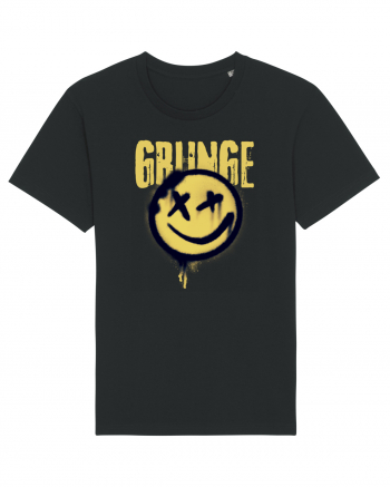 Grunge Music Smiley Black