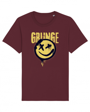 Grunge Music Smiley Burgundy