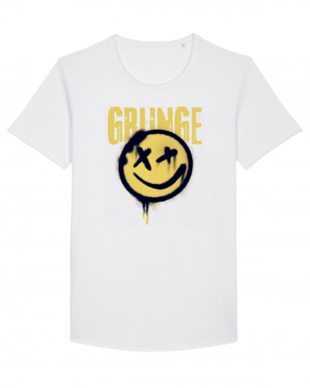 Grunge Music Smiley White