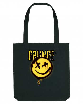 Grunge Music Smiley Black