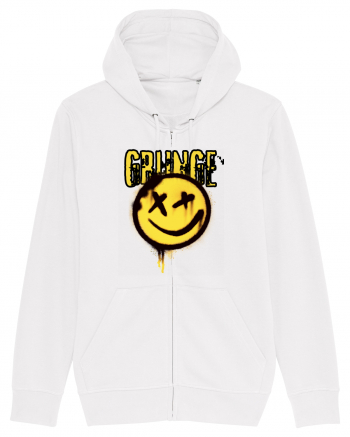 Grunge Music Smiley White