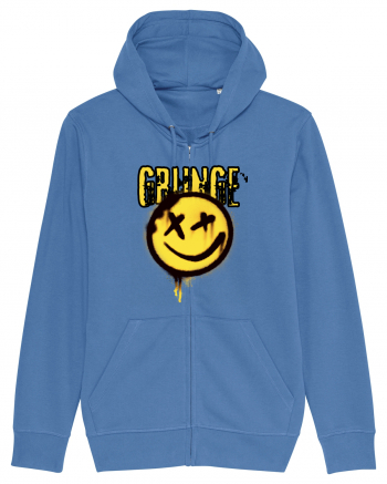 Grunge Music Smiley Bright Blue