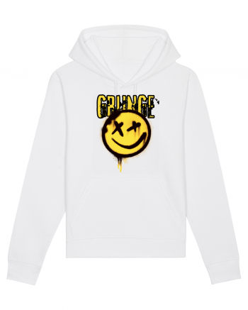 Grunge Music Smiley White