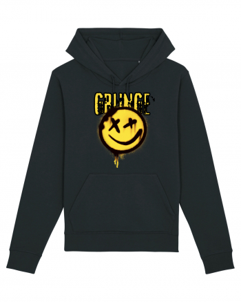 Grunge Music Smiley Black