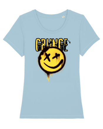 Grunge Music Smiley Sky Blue