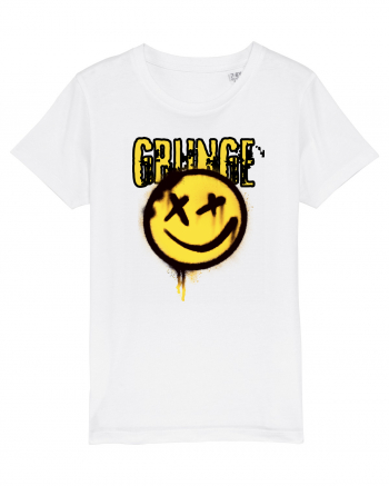 Grunge Music Smiley White