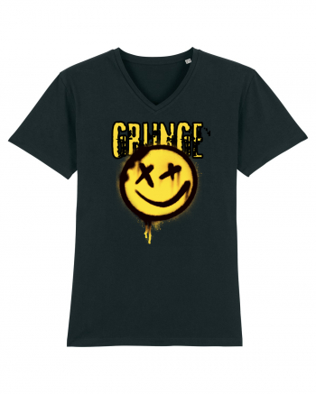 Grunge Music Smiley Black