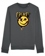 Grunge Music Smiley Bluză mânecă lungă Unisex Rise