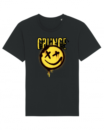 Grunge Music Smiley Black