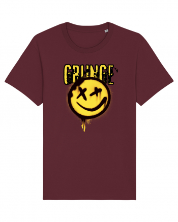 Grunge Music Smiley Burgundy