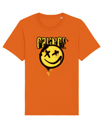 Grunge Music Smiley Bright Orange