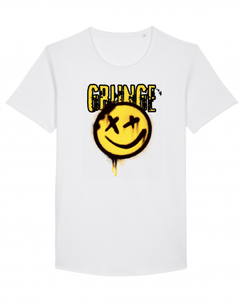 Grunge Music Smiley White