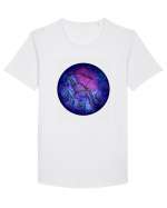 Galaxy Dragon Tricou mânecă scurtă guler larg Bărbat Skater