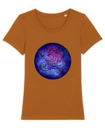 Galaxy Dragon Tricou mânecă scurtă guler larg fitted Damă Expresser