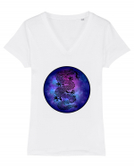 Galaxy Dragon Tricou mânecă scurtă guler V Damă Evoker