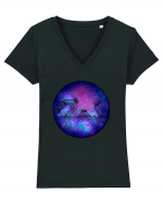 Galaxy Dragon Tricou mânecă scurtă guler V Damă Evoker