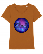 Galaxy Dragon Tricou mânecă scurtă guler larg fitted Damă Expresser