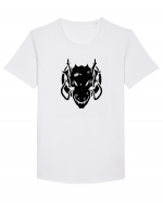 Galaxy Dragon Tricou mânecă scurtă guler larg Bărbat Skater