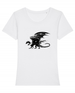 Galaxy Dragon Tricou mânecă scurtă guler larg fitted Damă Expresser