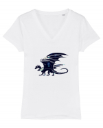 Galaxy Dragon Tricou mânecă scurtă guler V Damă Evoker