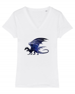 Galaxy Dragon Tricou mânecă scurtă guler V Damă Evoker