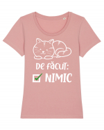 De făcut - NIMIC Tricou mânecă scurtă guler larg fitted Damă Expresser