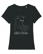 Purrfect Position Tricou mânecă scurtă guler larg fitted Damă Expresser