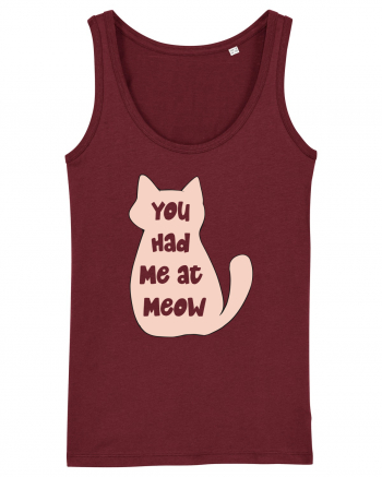 You had Me at Meow Burgundy